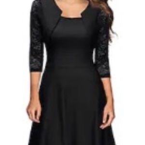 Black cocktail party dress